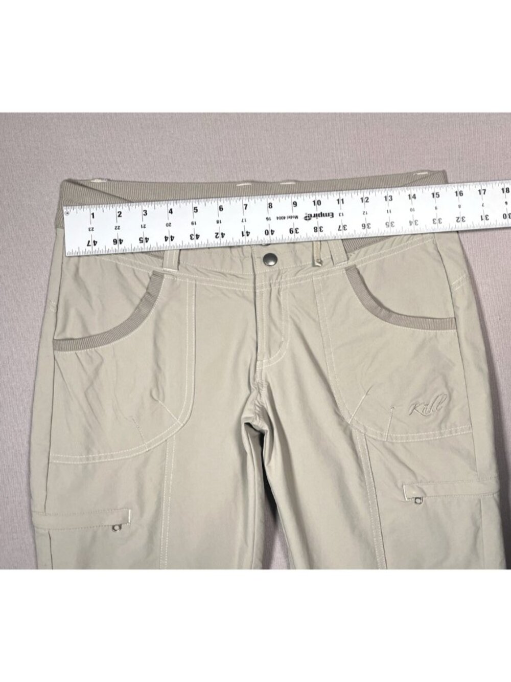Kuhl Durango Outdoor Hiking Lightweight Cargo Olive Khaki Pants - Women 6 X 31.5